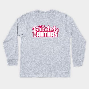 Classic - Bobsleds & Banthas Logo Kids Long Sleeve T-Shirt